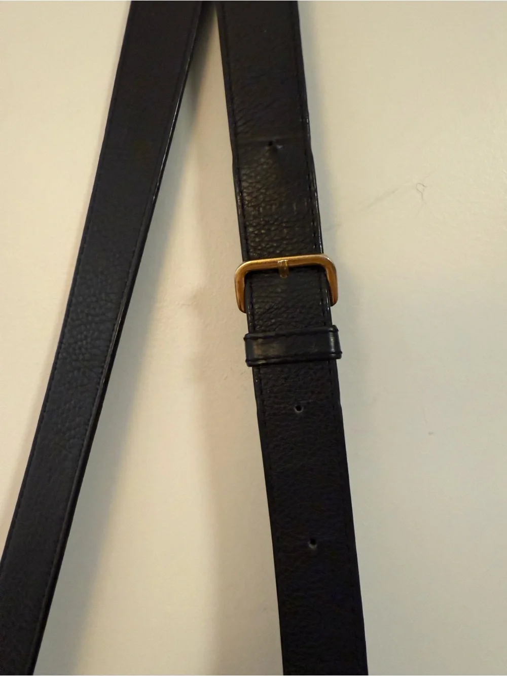 Marc Jacobs Black Leather Crossbody with Gold Hardware